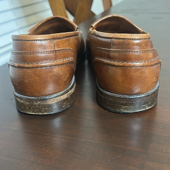 Vintage Bostonian Florentine Leather
Fringe Tasseled Moc Toe Loafers Italy - Picture 8 of 17